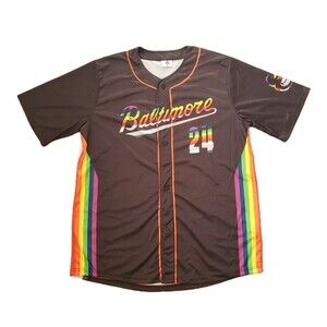 2024 Baltimore Orioles Size XL Pride Night Stadium Giveaway LGBTQ+ Jersey MLB
